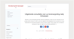 Desktop Screenshot of grotemarktberaad.nl
