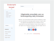 Tablet Screenshot of grotemarktberaad.nl